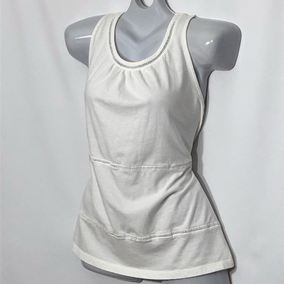 OLD NAVY white summer top sleeveless - Picture 4 of 10